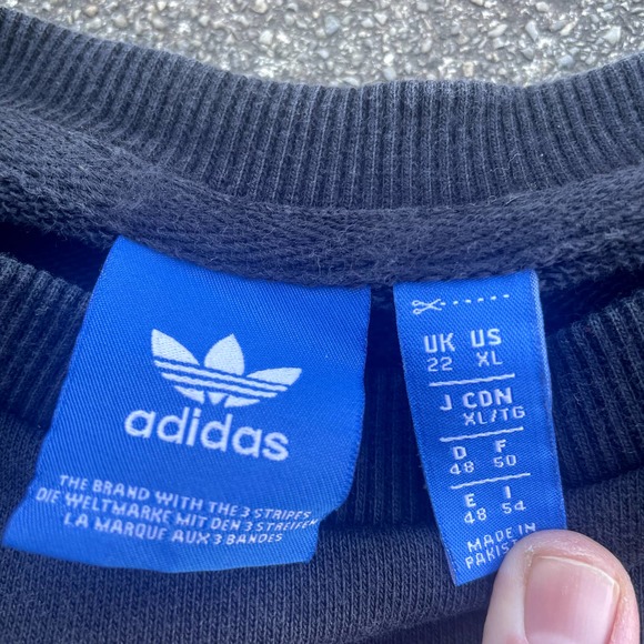 Adidas Logo Crewneck Sweatshirt Men's XL - Picture 4 of 4